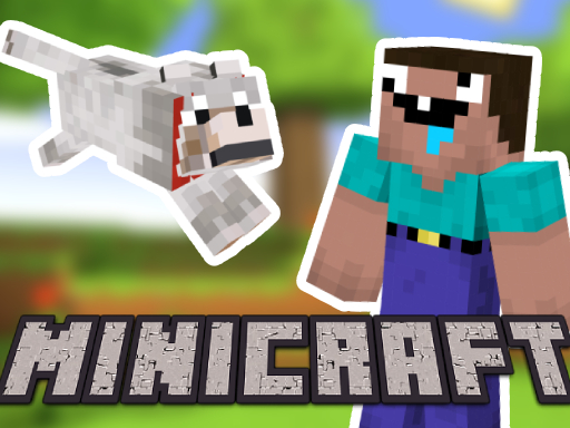 minicraft-steve-and-wolf-adventure